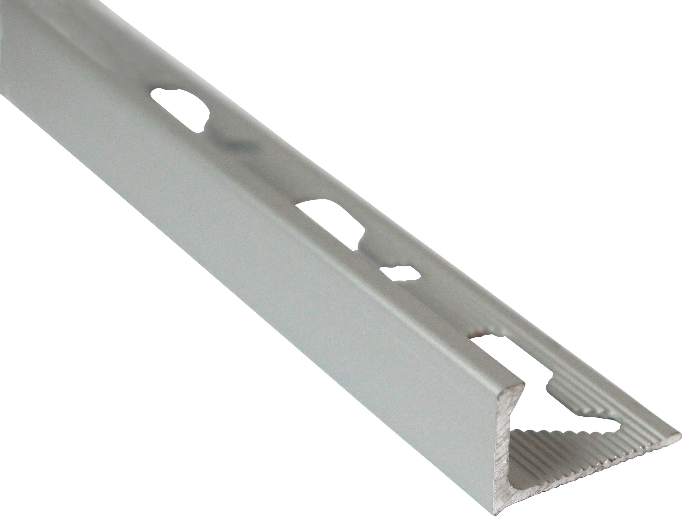 Profils Quadec aluminium brillant chromé 12.5mm - Hdeko